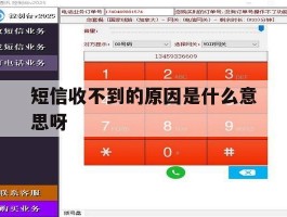 关于短信收不到的原因是什么意思呀的信息
