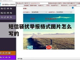 短信骚扰举报格式图片怎么写的