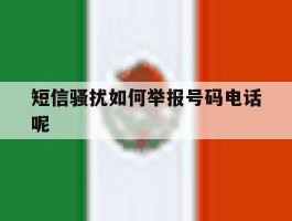 短信骚扰如何举报号码电话呢