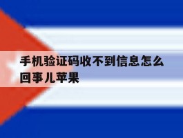 手机验证码收不到信息怎么回事儿苹果