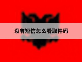 没有短信怎么看取件码