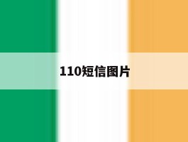 110短信图片