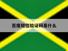 百度短信验证码是什么