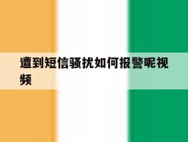 遭到短信骚扰如何报警呢视频