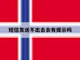 短信发送不出去会有提示吗