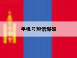 手机号短信爆破