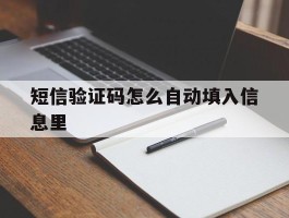 短信验证码怎么自动填入信息里
