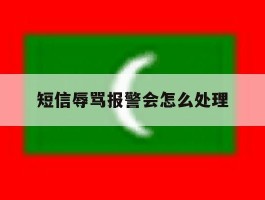 短信辱骂报警会怎么处理
