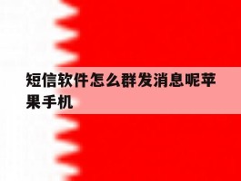 包含短信软件怎么群发消息呢苹果手机的词条