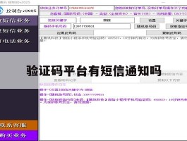 验证码平台有短信通知吗