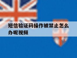 短信验证码操作被禁止怎么办呢视频
