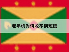 老年机为何收不到短信
