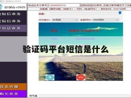验证码平台短信是什么
