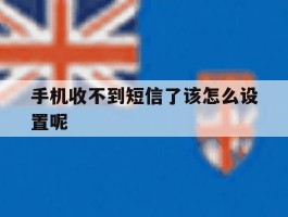 手机收不到短信了该怎么设置呢