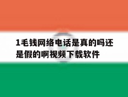 包含1毛钱网络电话是真的吗还是假的啊视频下载软件的词条