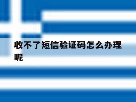 收不了短信验证码怎么办理呢