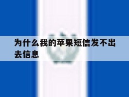 为什么我的苹果短信发不出去信息