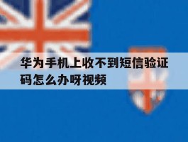 华为手机上收不到短信验证码怎么办呀视频