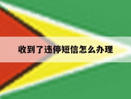 收到了违停短信怎么办理