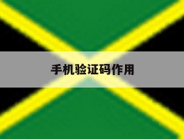 手机验证码作用