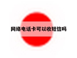 网络电话卡可以收短信吗
