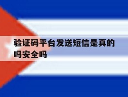 验证码平台发送短信是真的吗安全吗