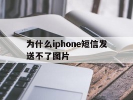为什么iphone短信发送不了图片