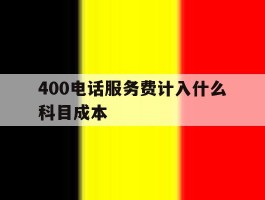 关于400电话服务费计入什么科目成本的信息
