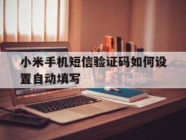 小米手机短信验证码如何设置自动填写