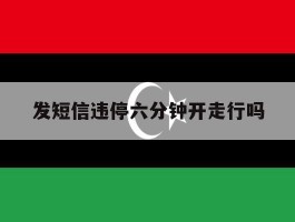 发短信违停六分钟开走行吗