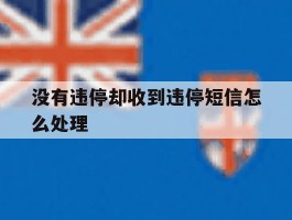 没有违停却收到违停短信怎么处理
