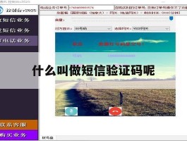 什么叫做短信验证码呢