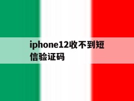 iphone12收不到短信验证码