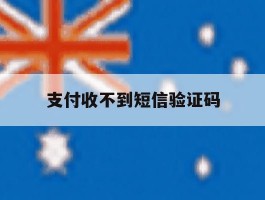支付收不到短信验证码