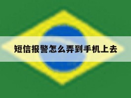 短信报警怎么弄到手机上去的简单介绍