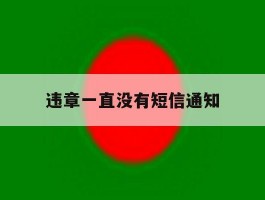 违章一直没有短信通知