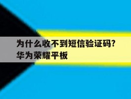 包含为什么收不到短信验证码?华为荣耀平板的词条