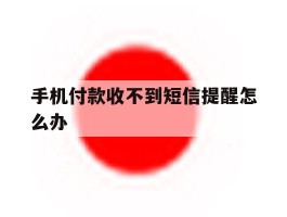 手机付款收不到短信提醒怎么办
