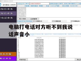 电脑打电话对方听不到我说话声音小