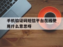 手机验证码短信平台在线使用什么意思呀的简单介绍