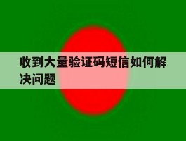 收到大量验证码短信如何解决问题