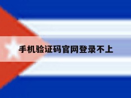 手机验证码官网登录不上