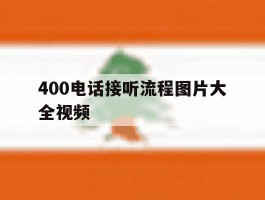 400电话接听流程图片大全视频
