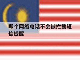 哪个网络电话不会被拦截短信提醒