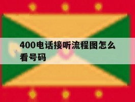 400电话接听流程图怎么看号码